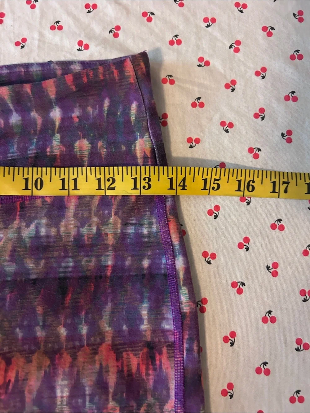 Alo Yoga Purple Print Goddess Leggings Leg Warmers Yoga Pants XS